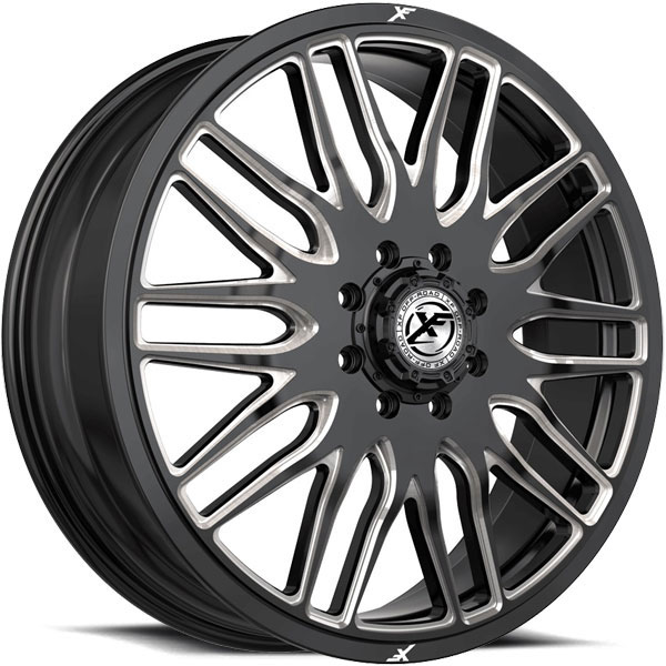 XF Off-Road XF-240 Dually Gloss Black Front 8 Lug